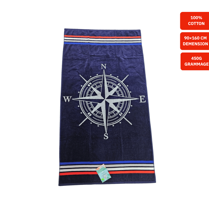 Serviette de plage en velours
