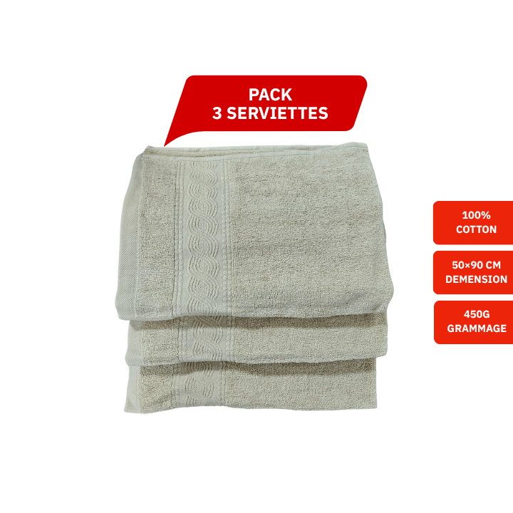 Pack Serviettes Éponge Teintée
