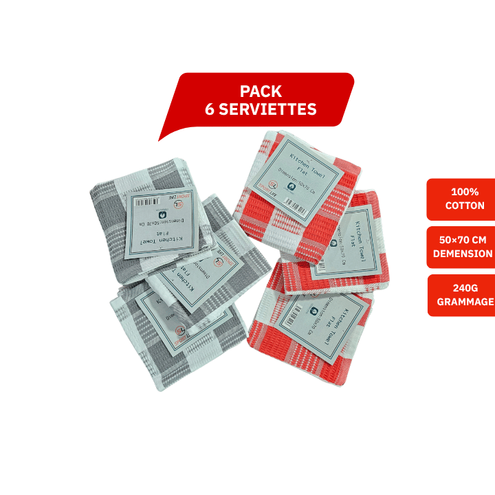 Pack Serviettes de Table Plate K